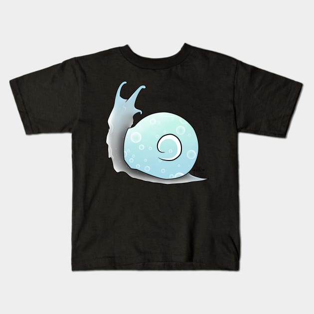 Demiboy Pride Snail Kids T-Shirt by Qur0w